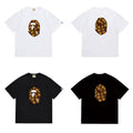 Bathing Shark and ape head print T Shirts NextBlock