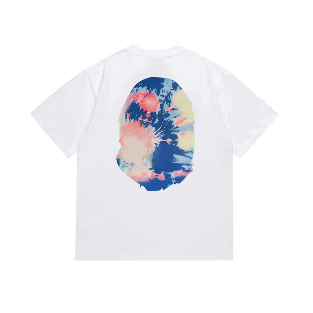 Bathing Shark and ape head print T-Shirt NextBlock