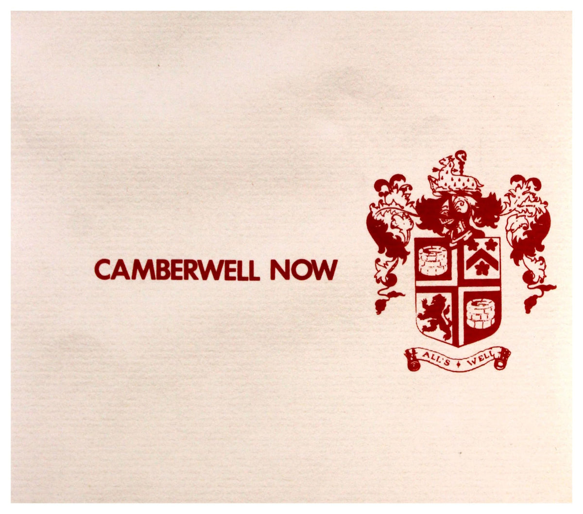 Camberwell Now - All's Well (CD)