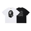 Bathing Shark and ape head print T Shirts NextBlock