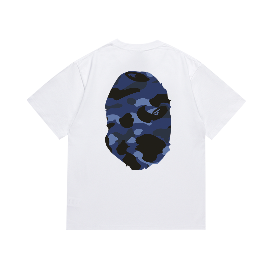 Bathing Shark and ape head print T-Shirt NextBlock
