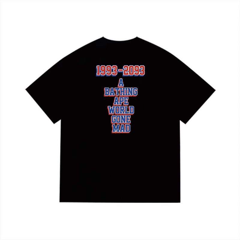 Bathing Shark and ape head print T Shirts NextBlock