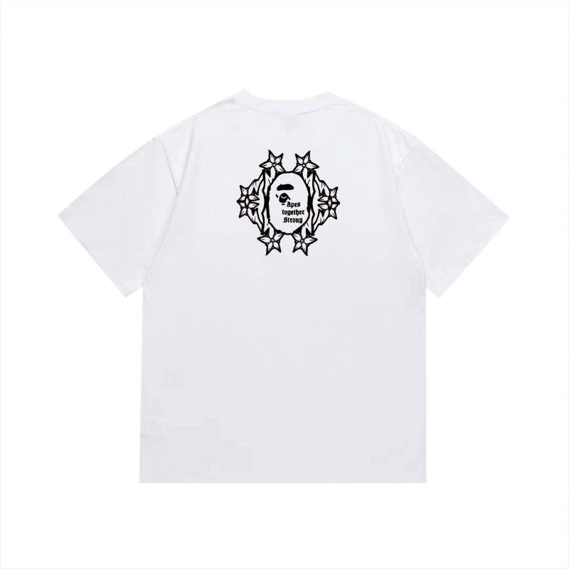 Bathing Shark and ape head print T Shirts NextBlock