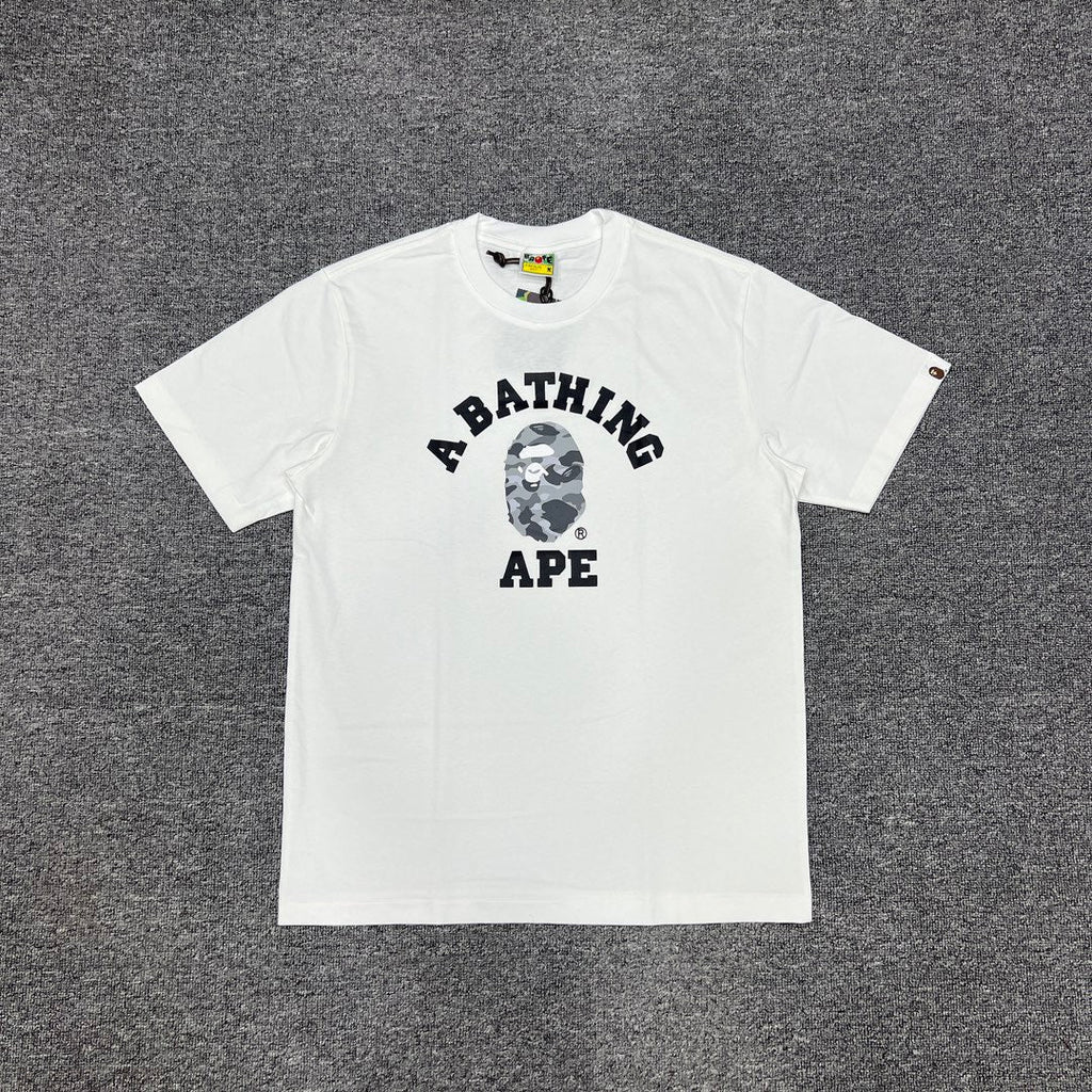 Bathing Shark and ape head print T-Shirt NextBlock