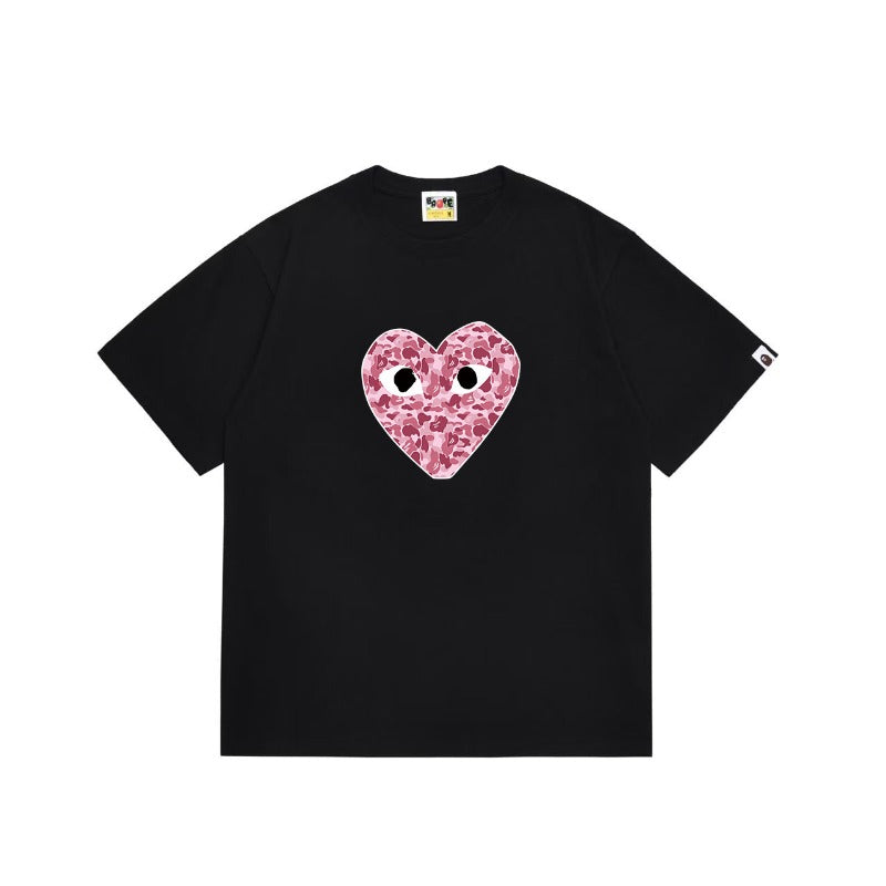 Bathing Shark and ape head print T Shirts NextBlock