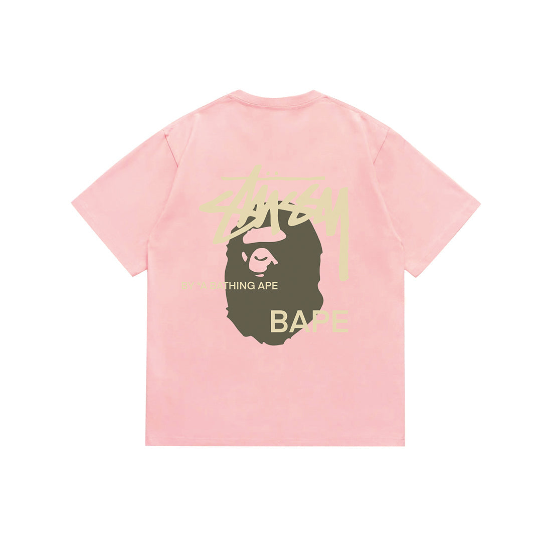 Bathing Shark and ape head print T-Shirt NextBlock