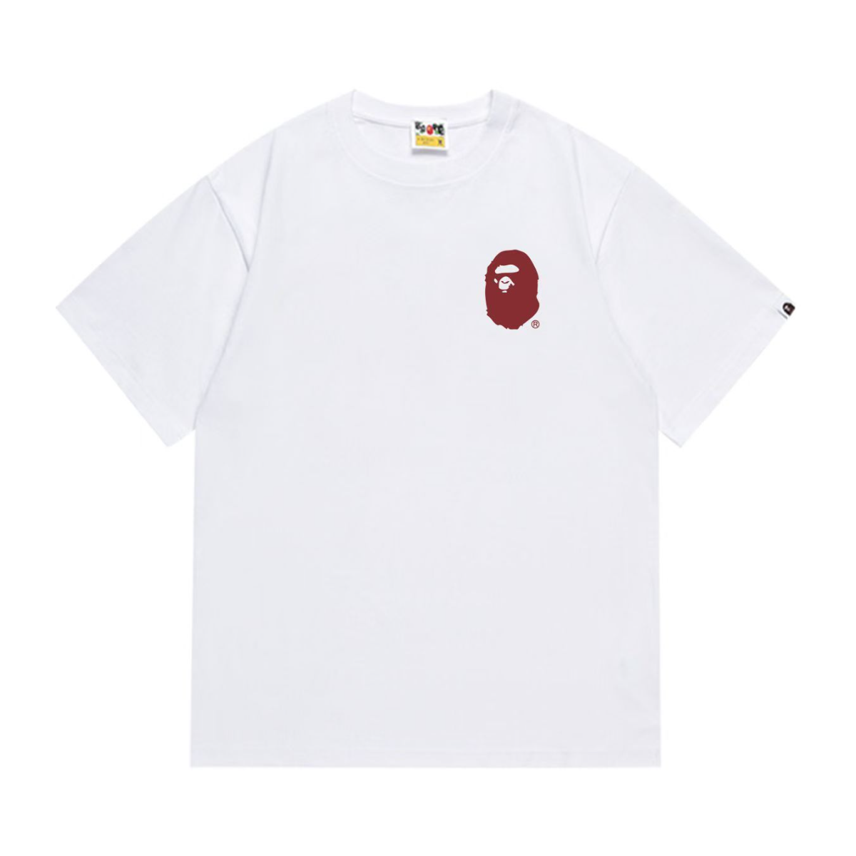 Bathing Shark and ape head print T-Shirt NextBlock