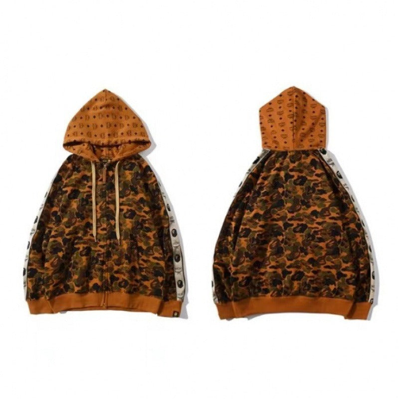 Bathing Shark and ape head print hoode BAPE mcm joint name NextBlock