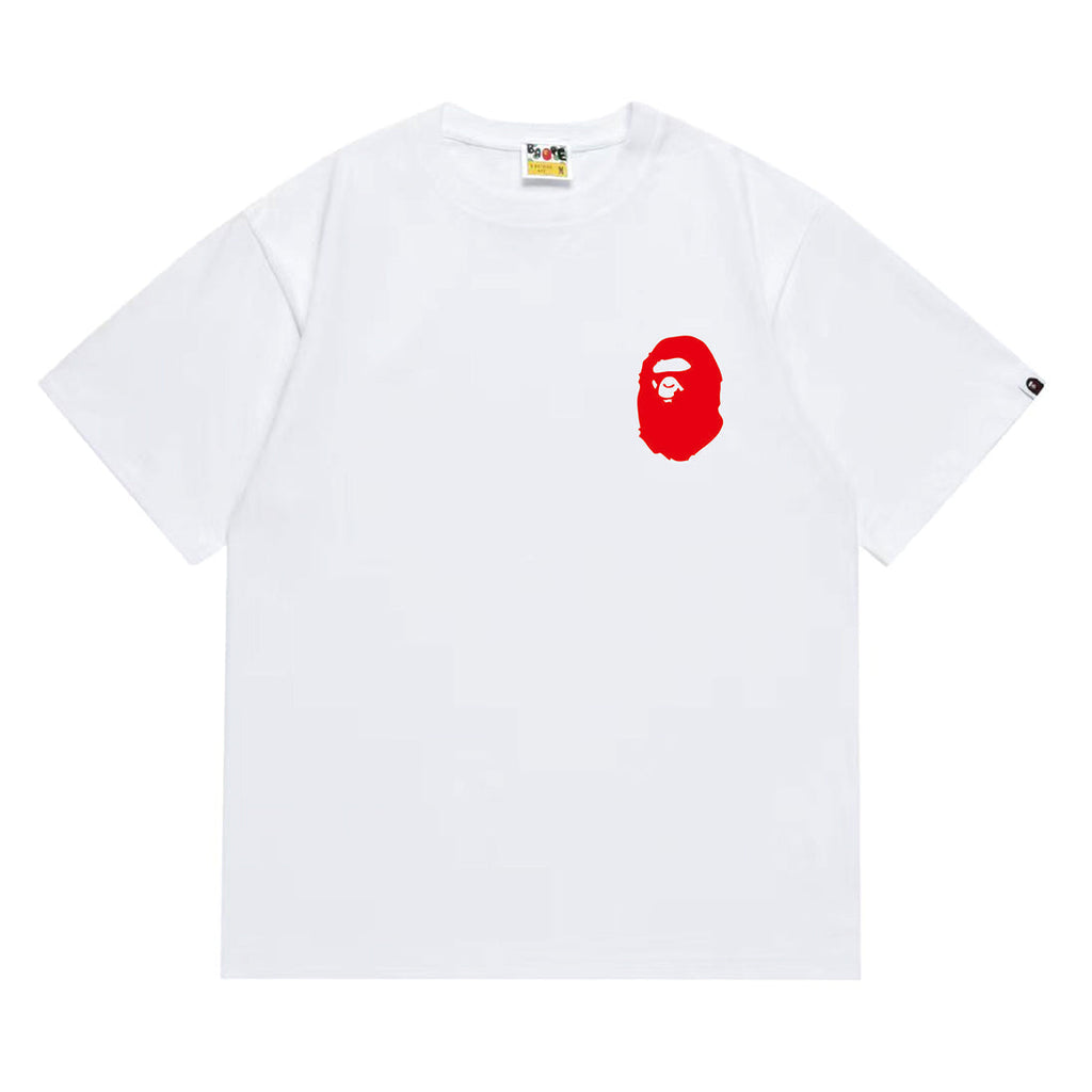 Bathing Shark and ape head print T-Shirt NextBlock
