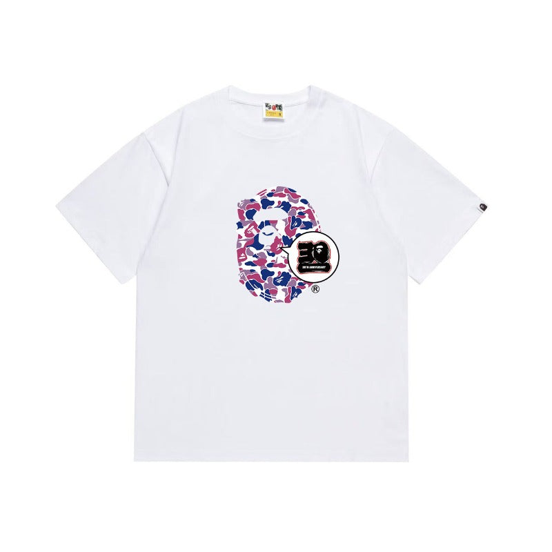 Bathing Shark and ape head print T Shirts NextBlock