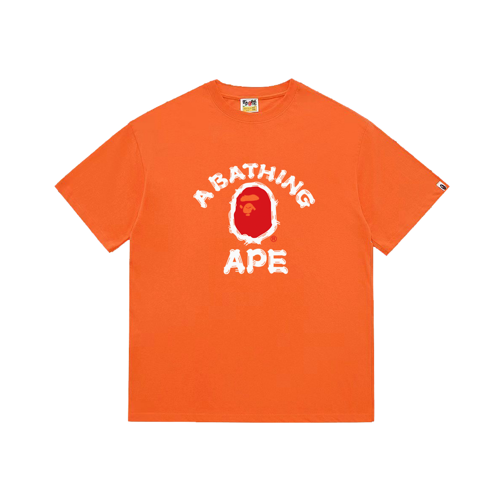 Bathing Shark and ape head print T-Shirt NextBlock