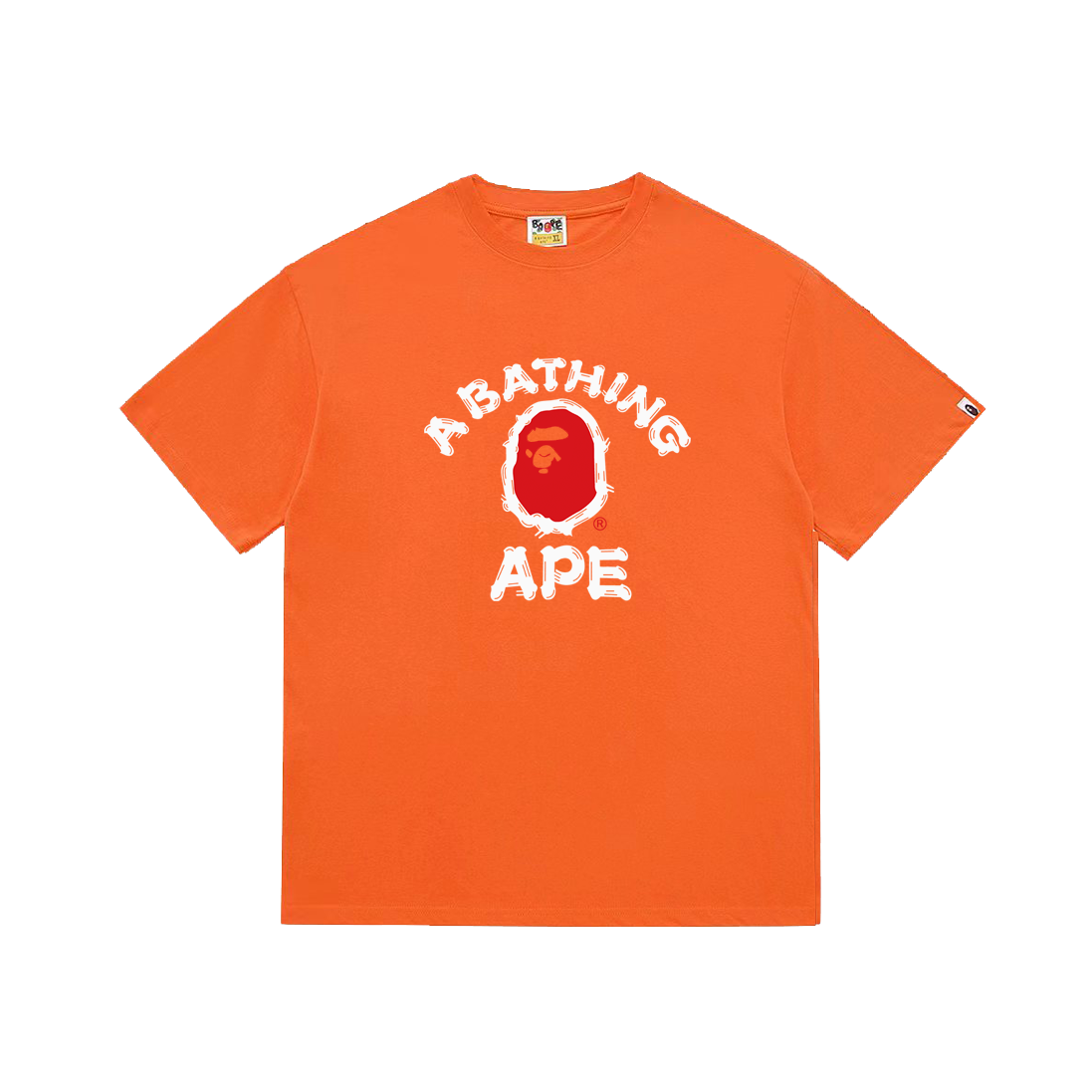 Bathing Shark and ape head print T-Shirt NextBlock