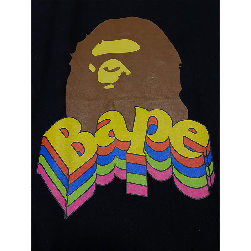Bathing Shark and ape head print T Shirt NextBlock
