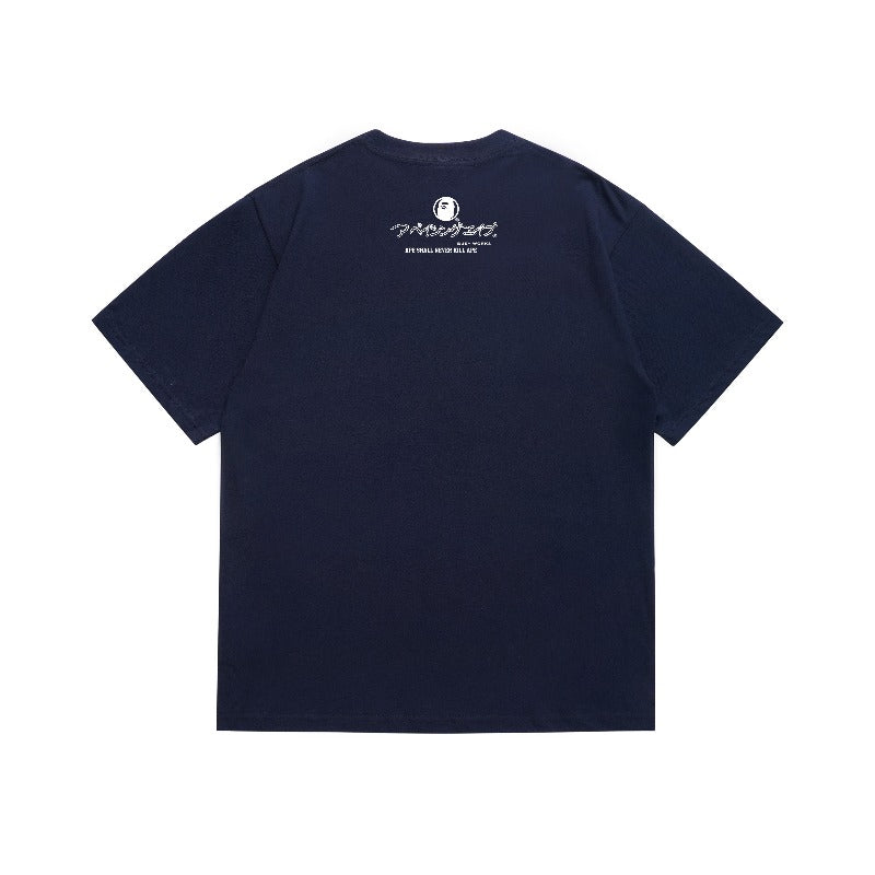 Bathing Shark and ape head print T Shirts NextBlock