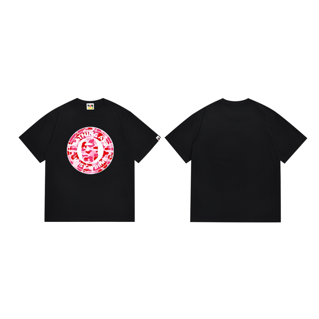 Bathing Shark and ape head print T-Shirt NextBlock