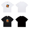 Bathing Shark and ape head print T Shirts NextBlock