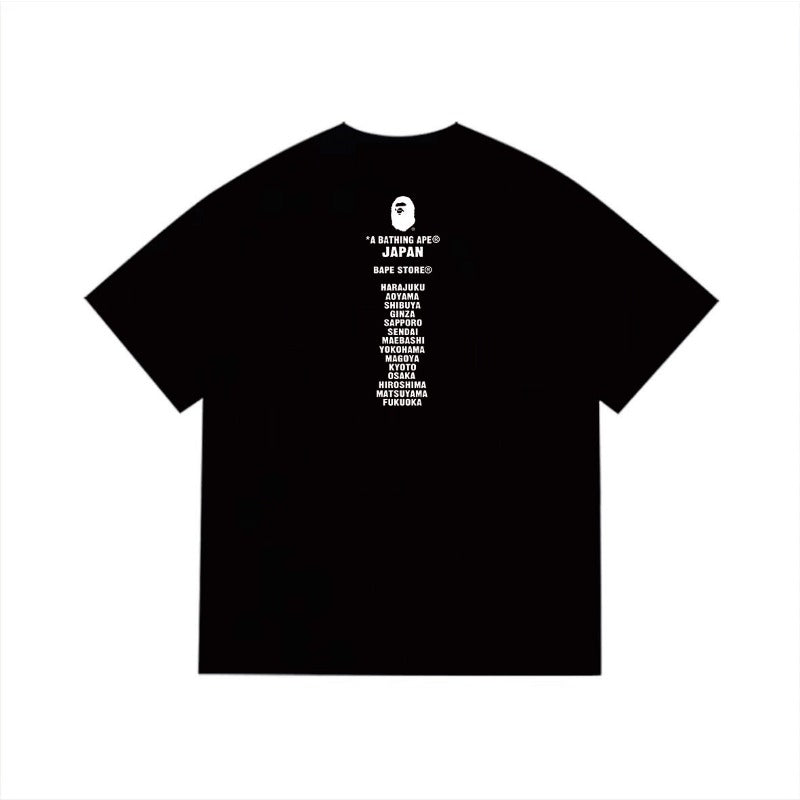 Bathing Shark and ape head print T Shirts NextBlock