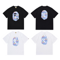 Bathing Shark and ape head print T-Shirt NextBlock