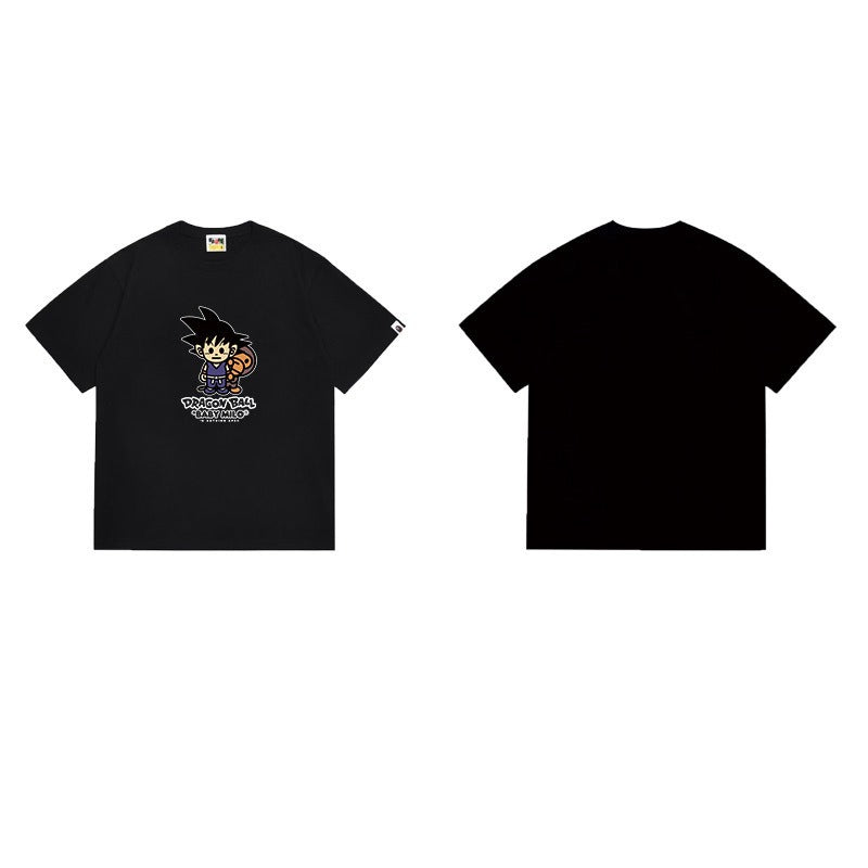 Bathing Shark and ape head print T Shirts NextBlock
