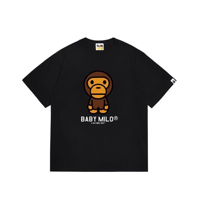 Bathing Shark and ape head print T Shirts NextBlock