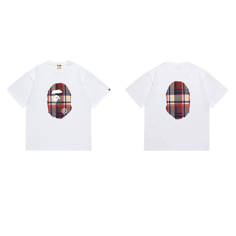 Bathing Shark and ape head print T Shirts NextBlock