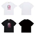 Bathing Shark and ape head print T Shirts NextBlock
