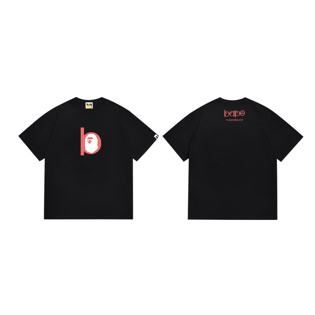 Bathing Shark and ape head print T-Shirt NextBlock