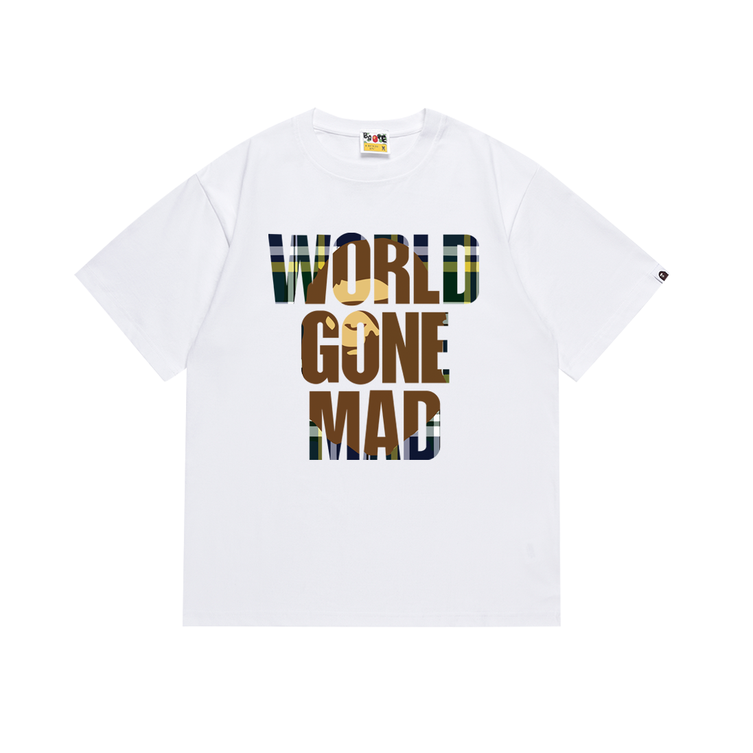 Bathing Shark and ape head print T Shirts NextBlock