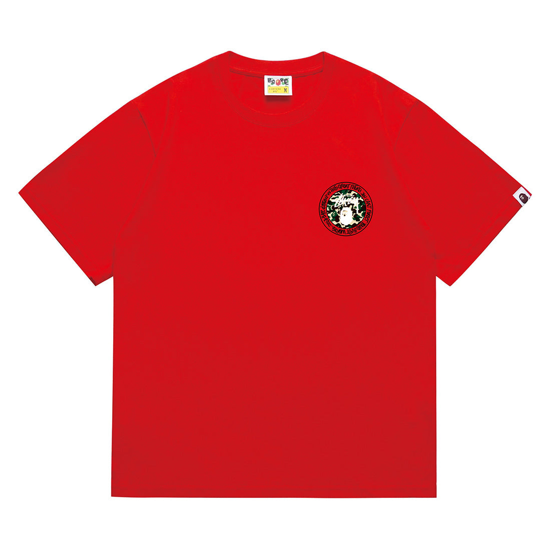 Bathing Shark and ape head print T-Shirt NextBlock