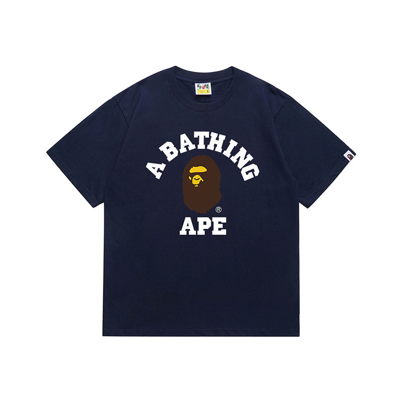 Bathing Shark and ape head print T Shirt NextBlock