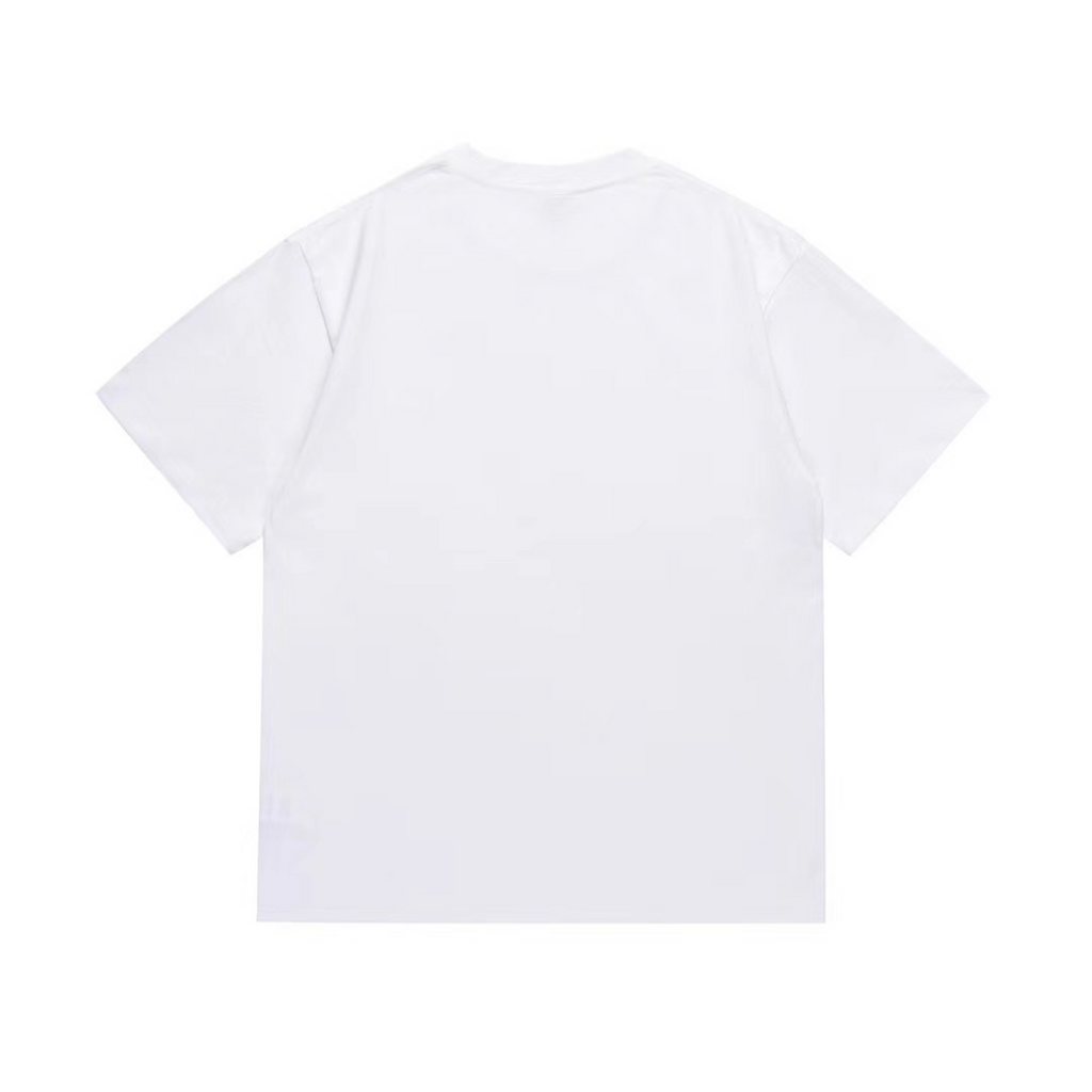 Bathing Shark and ape head print T-Shirt NextBlock