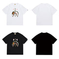 Bathing Shark and ape head print T Shirts NextBlock