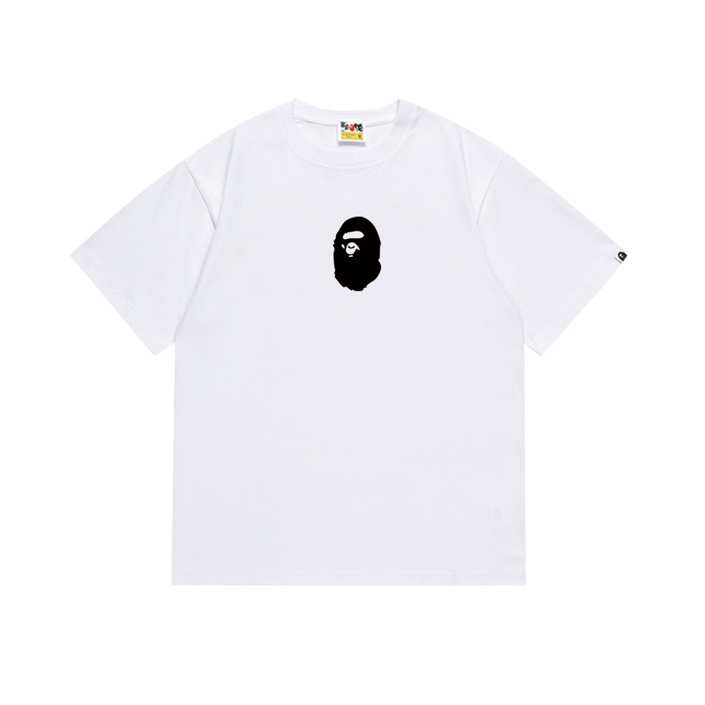 Bathing Shark and ape head print T-Shirt NextBlock