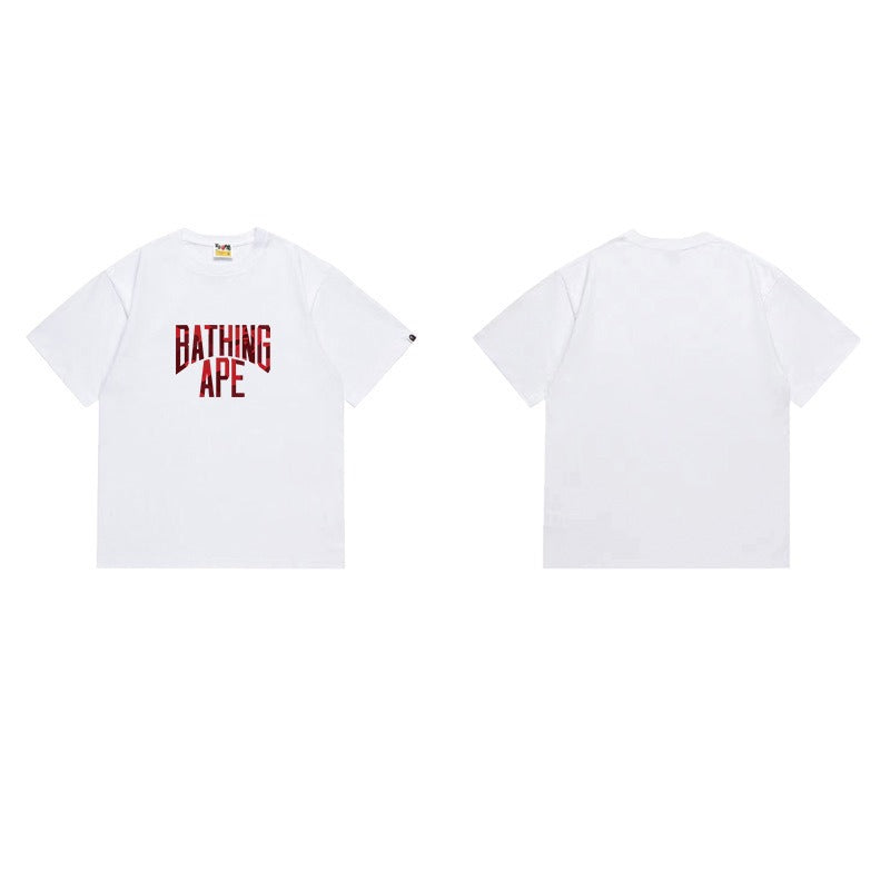 Bathing Shark and ape head print T Shirts NextBlock