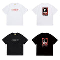 Bathing Shark and ape head print T Shirts NextBlock