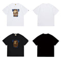 Bathing Shark and ape head print T Shirts NextBlock