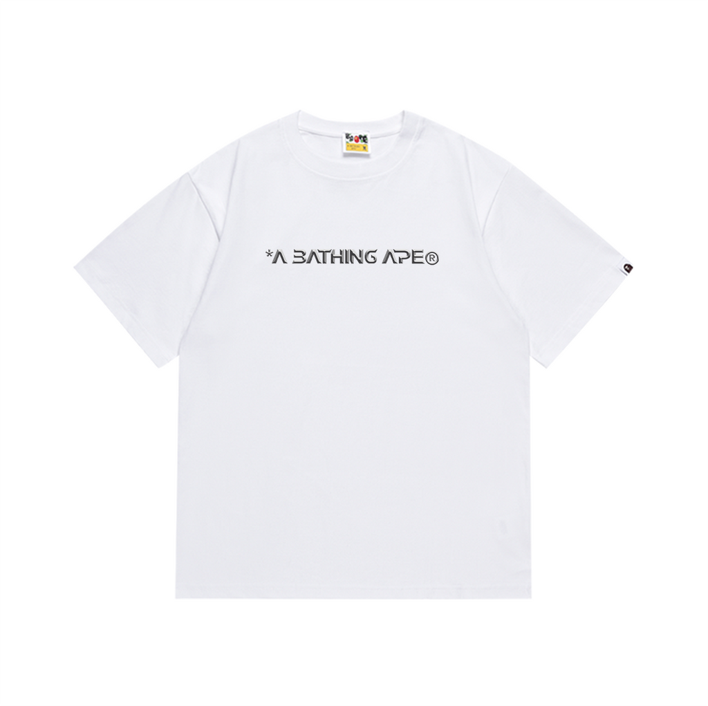 Bathing Shark and ape head print T-Shirt NextBlock