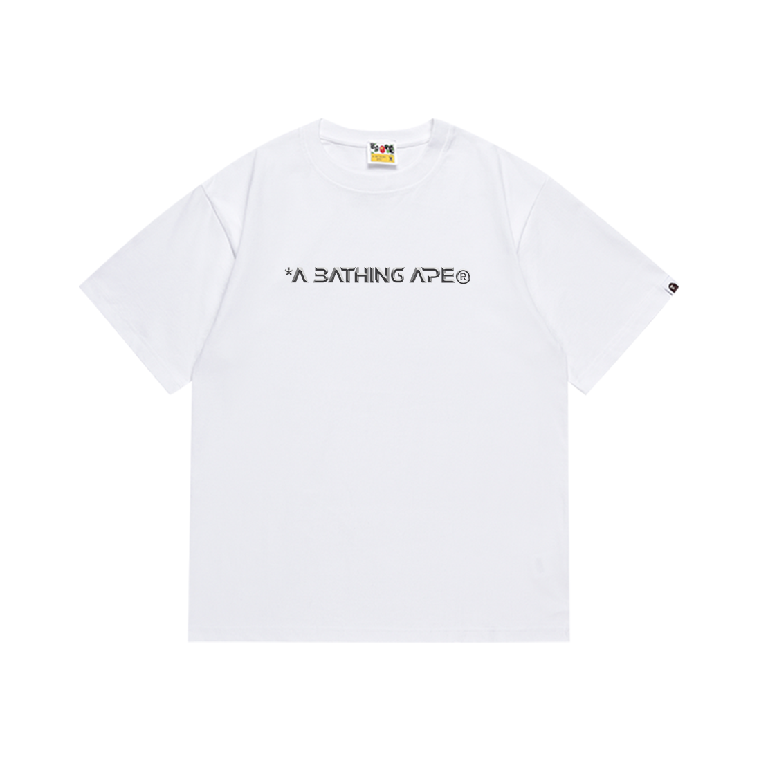 Bathing Shark and ape head print T-Shirt NextBlock