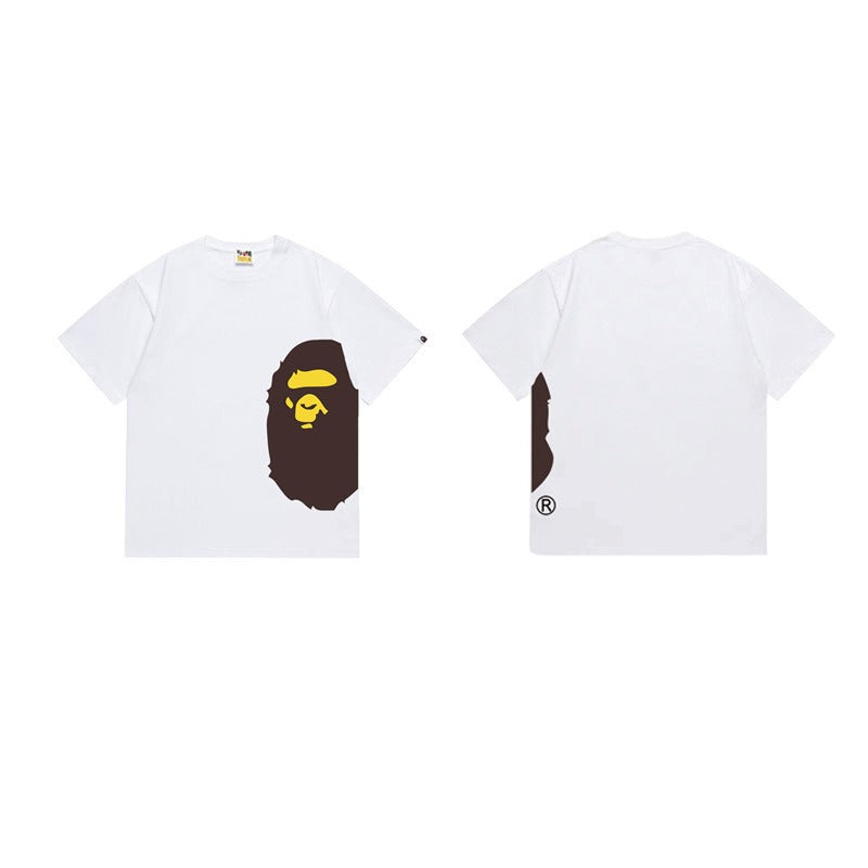 Bathing Shark and ape head print T Shirts NextBlock