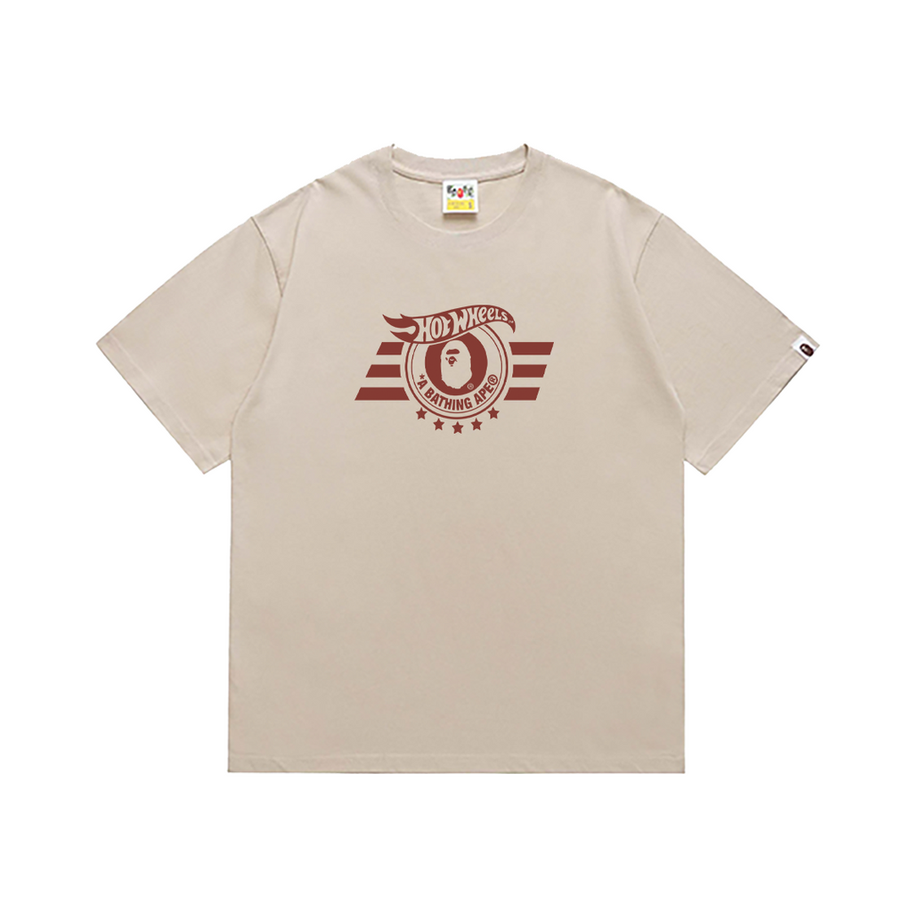 Bathing Shark and ape head print T-Shirt NextBlock