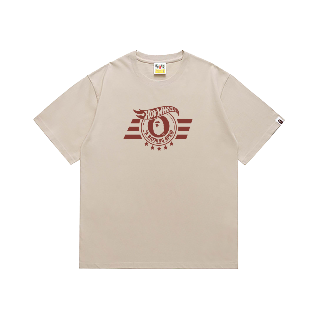 Bathing Shark and ape head print T-Shirt NextBlock