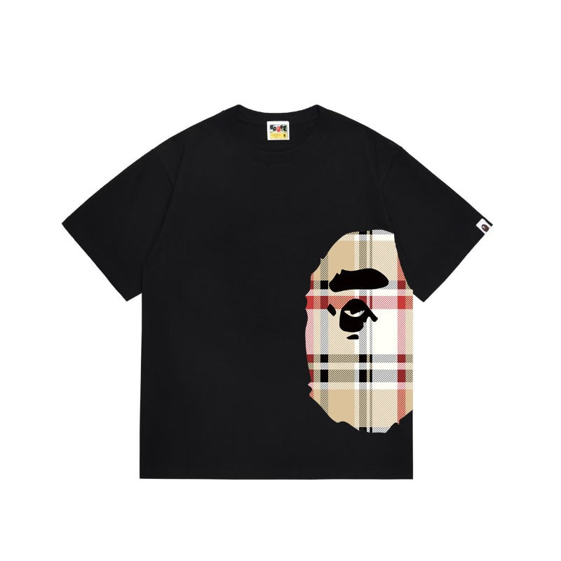 Bathing Shark and ape head print T Shirts NextBlock