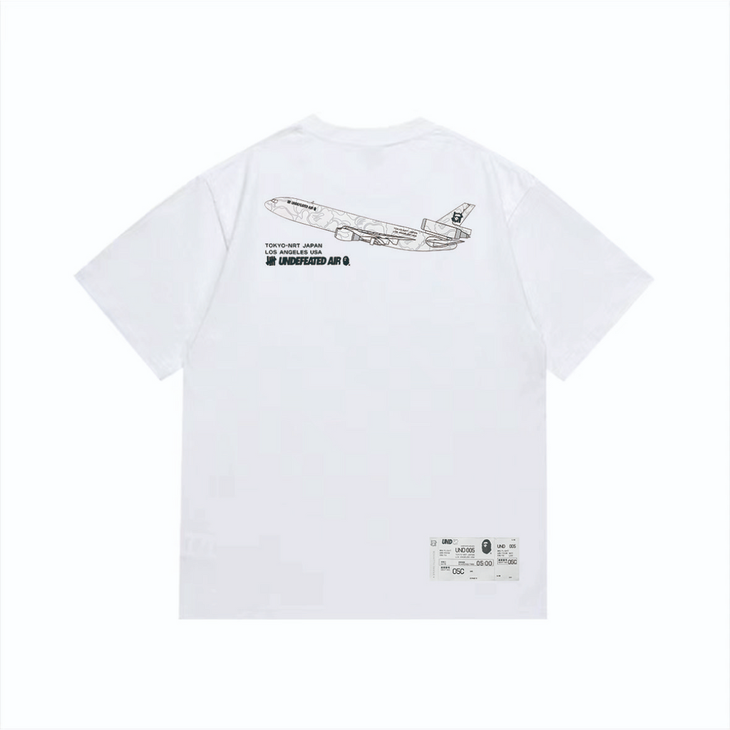 Bathing Shark and ape head print T-Shirt NextBlock