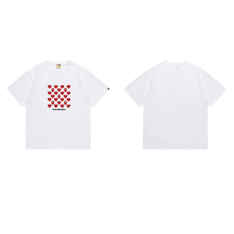 Bathing Shark and ape head print T Shirts NextBlock