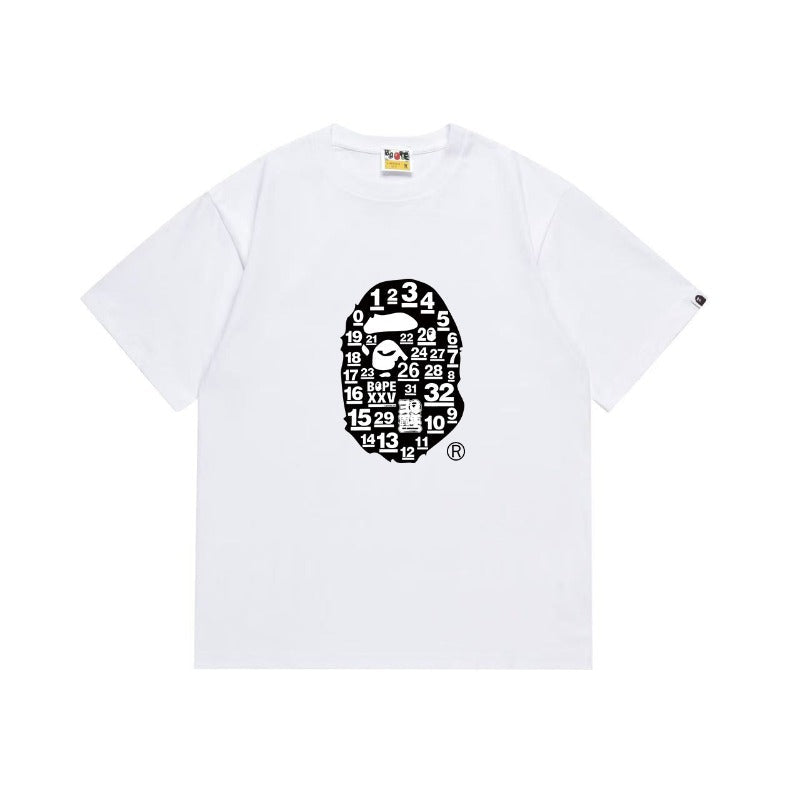 Bathing Shark and ape head print T Shirts NextBlock