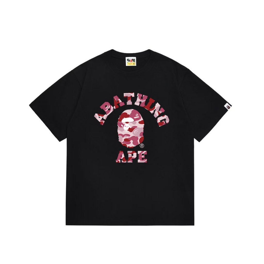 Bathing Shark and ape head print T-Shirt NextBlock