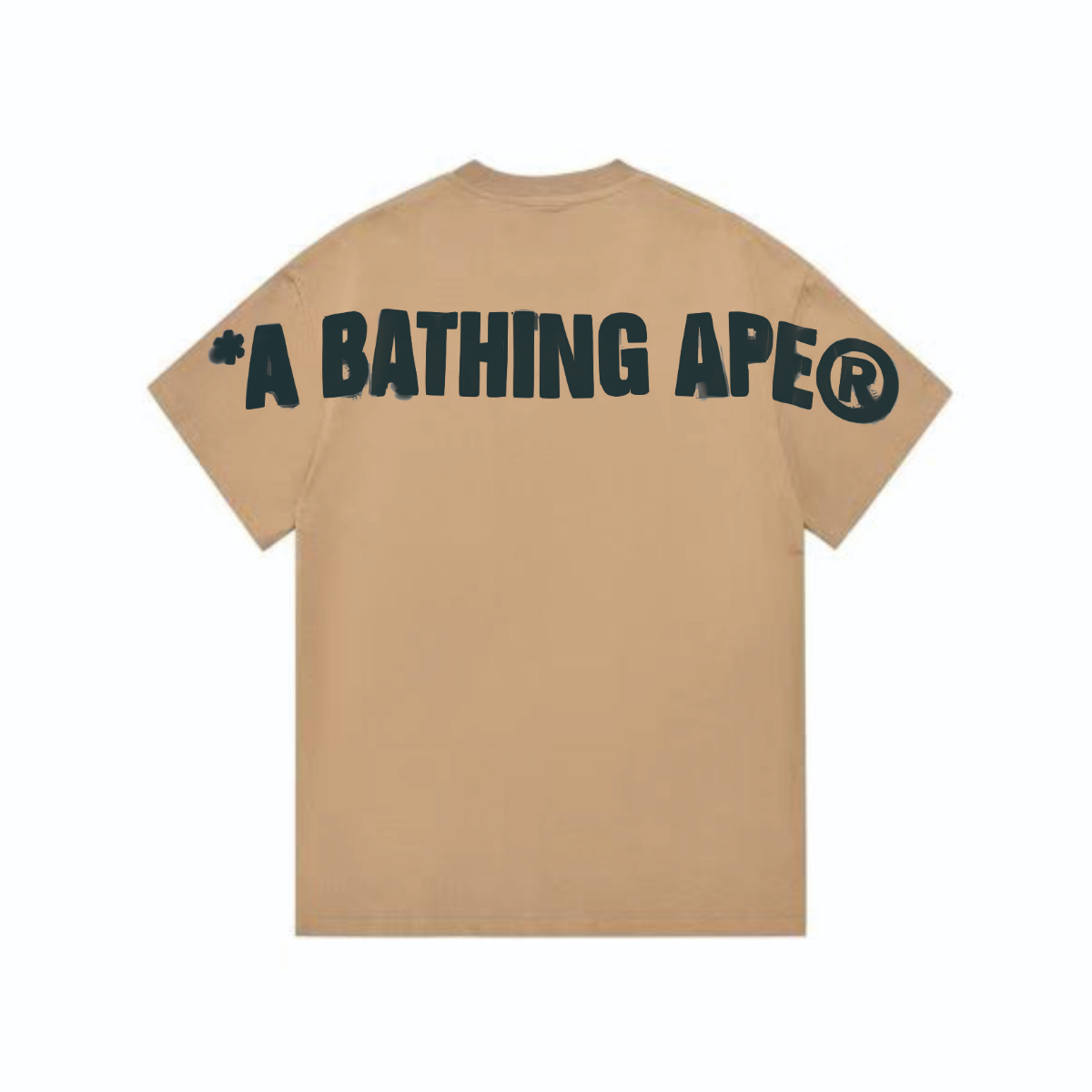 Bathing Shark and ape head print T-Shirt NextBlock