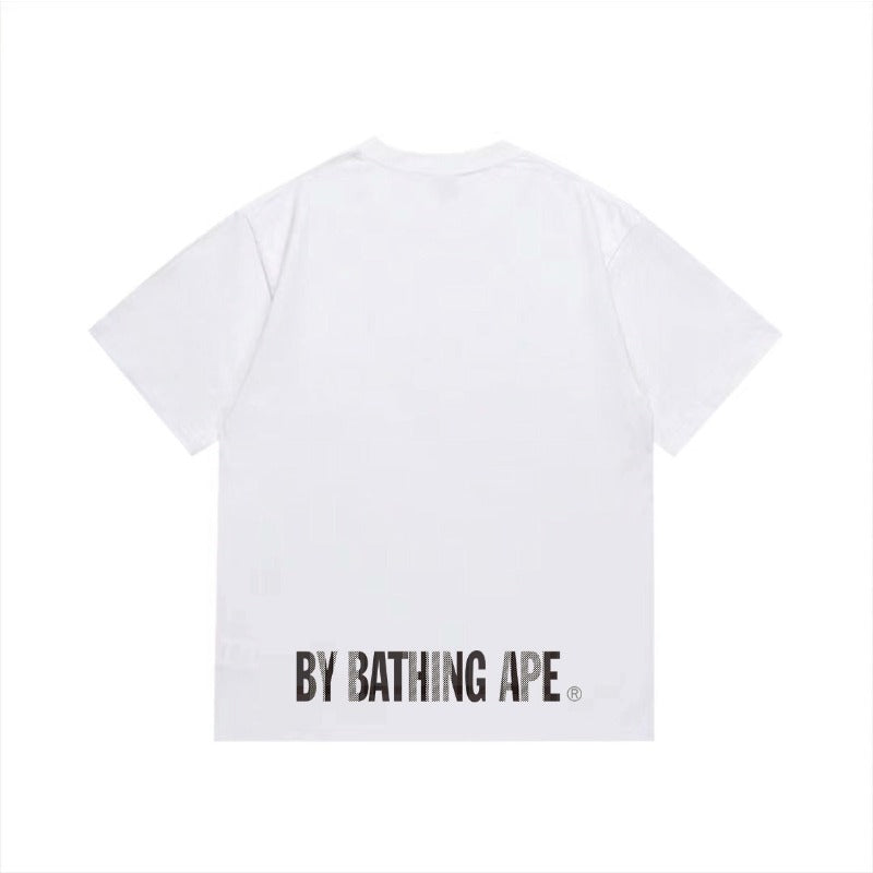 Bathing Shark and ape head print T Shirts NextBlock