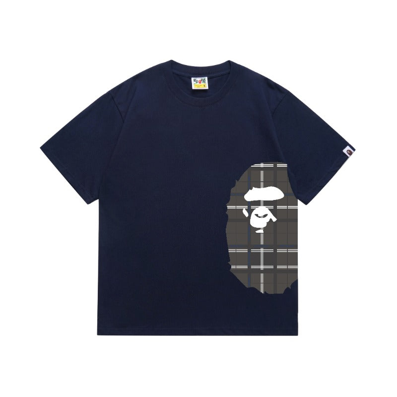 Bathing Shark and ape head print T Shirts NextBlock