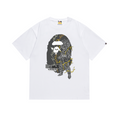 Bathing Shark and ape head print T-Shirt NextBlock